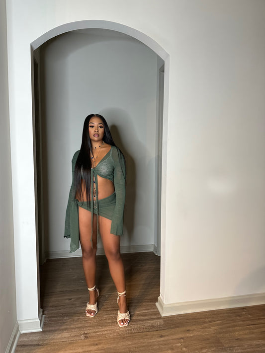 Greek Goddess (olive green)
